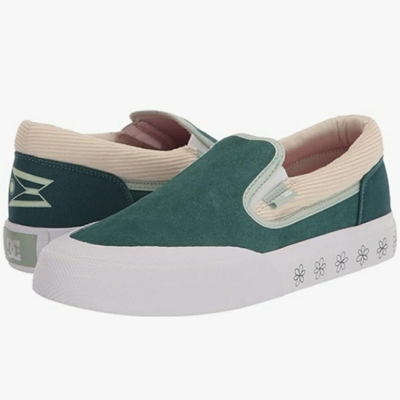 Women's DC Manual X Susie Green Skate Slip On Shoes Size US 6 - Picture 1 of 9